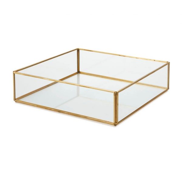 Boîte en verre carrée