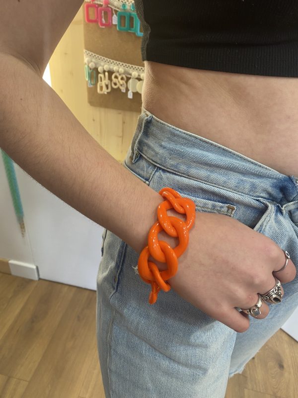 Bracelet Maillons Orange